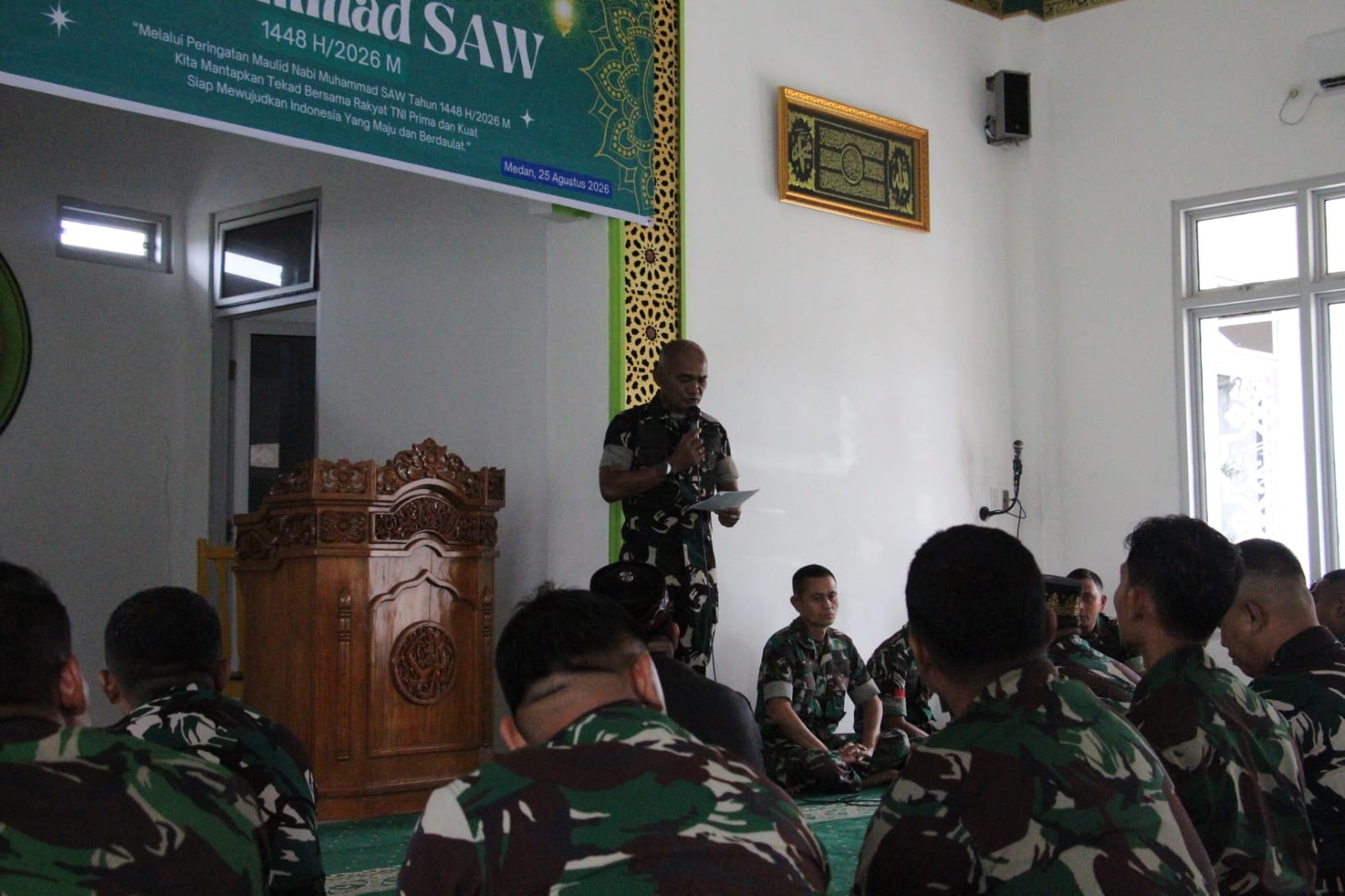 Resimen Hanud 1 Pasgat Peringati Maulid Nabi Muhammad SAW 1448 H